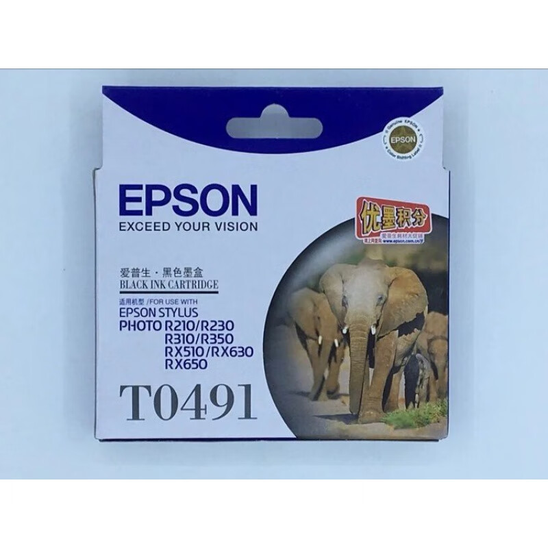 爱普生(EPSON)T0491墨盒 适用爱普生R210/R230/310/RX510/650 黑色高清大图