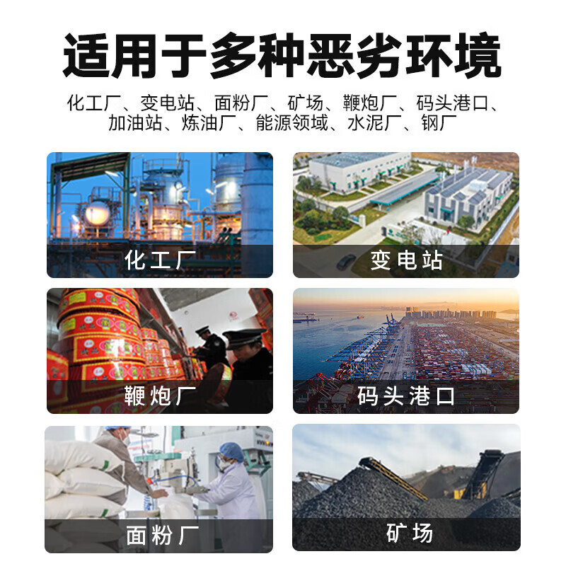 海康威视防爆监控摄像头智能声光警戒语音对讲内置拾音录音poe监控器双光补光全彩夜视报警DS-2XE3647FWD-XST高清大图