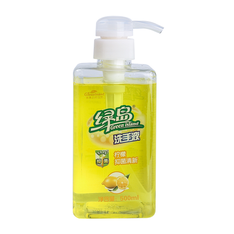 GreenIsiand 绿岛抑菌洁手液/500g(柠檬) (单位:瓶)