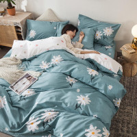 北极绒四件套全棉印花简约纯色床品套件床单式标准号200*230cm