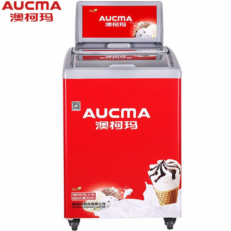 澳柯玛(Aucma) 152升商用冰柜卧式展示雪糕冷冻柜超市冷饮冰淇淋柜 SD-152(D)
