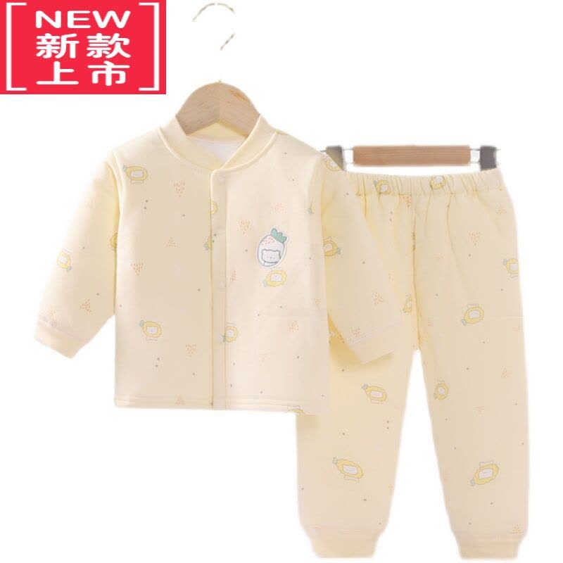 可莉允婴儿秋冬棉衣分体套装男女宝宝夹棉外套加厚保暖衣服新生儿薄棉服图片