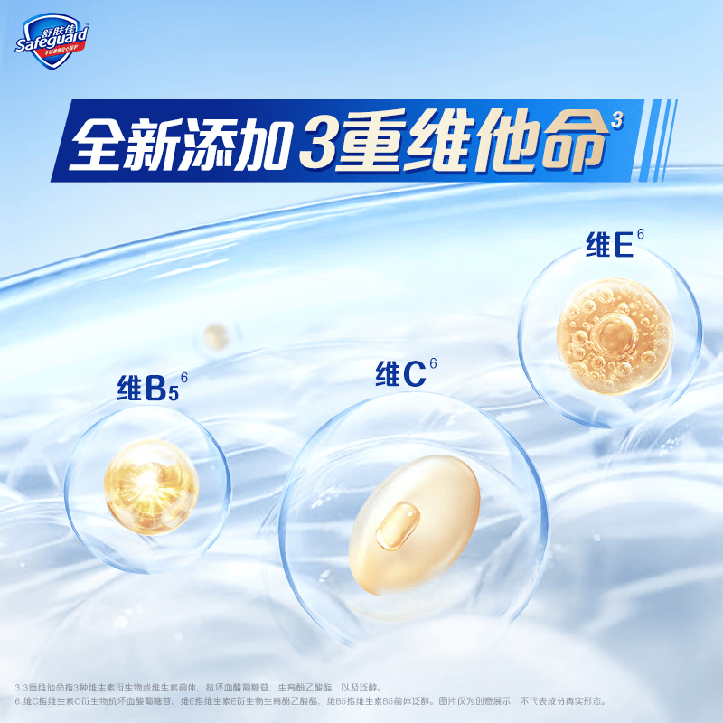 舒肤佳健康净护沐浴露纯白清香720g*3瓶高清大图