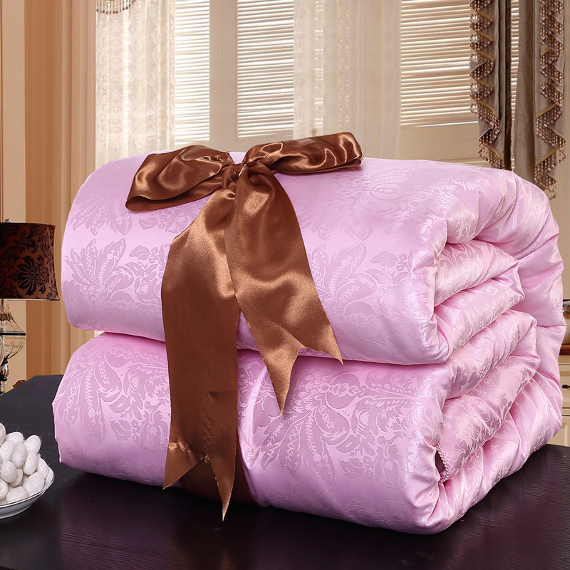 新结婚被子陪嫁喜被大红色蚕丝婚庆棉被芯双人加厚春秋冬被子母被