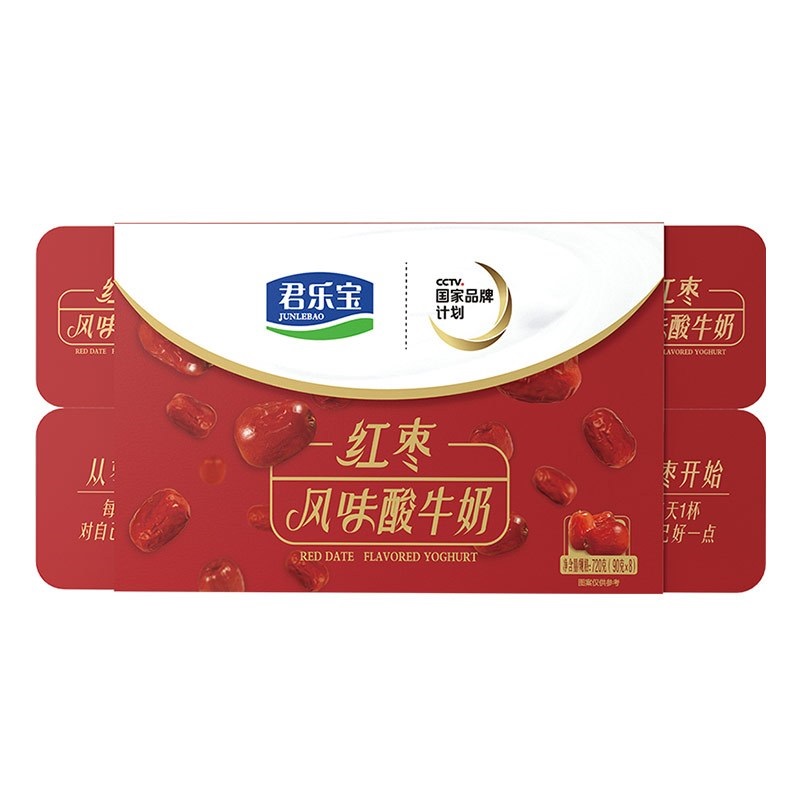 君乐宝红枣风味酸奶酸牛奶90g8连杯