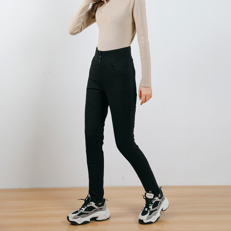90绒白鹅绒高腰外穿新款加厚大码冬季保暖修身羽绒裤女