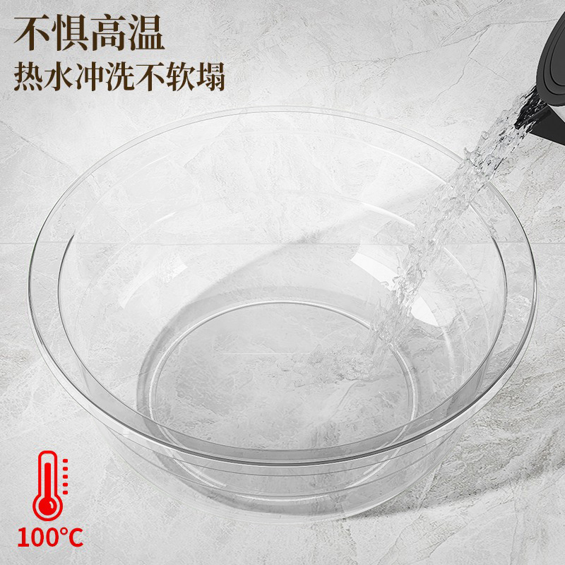 新款透明脸盆加厚塑料洗脸盆洗衣服洗菜盆子学生宿舍洗脚盆小面盆高清大图