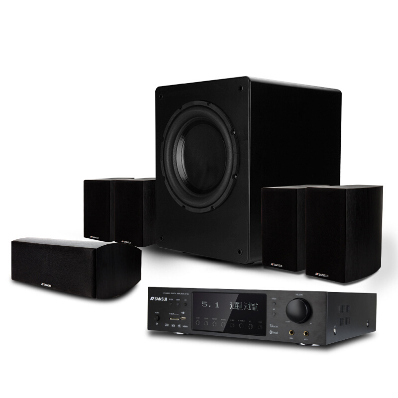 山水（SANSUI）家庭影院5.1音响 HIFI高保真家居音箱 功放 旗舰版