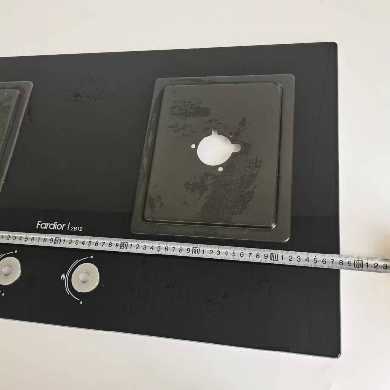 帮客材配 全新原装法迪欧燃气灶JZT/Y- 2B12钢化黑色玻璃面板(含水盘,不可拆卸) 务必开箱验货签收高清大图