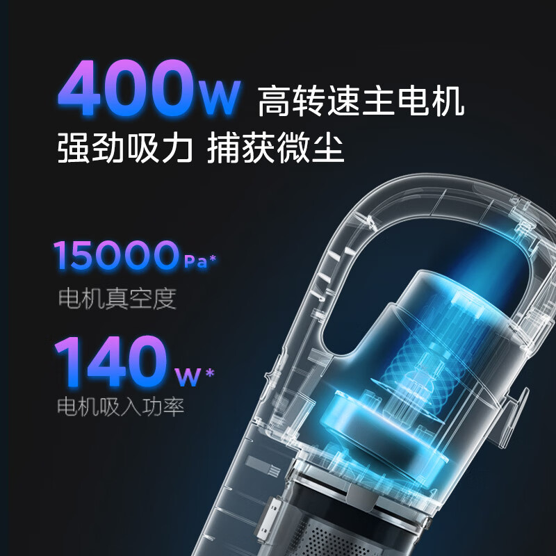 美的(Midea)吸尘器家用 U2 有线手持推杆除尘机 大功率4重过滤 两用轻便清洁机高清大图
