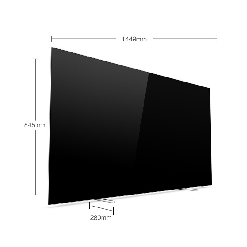 飞利浦 65英寸 OLED 超薄全面屏人工智能 HDR 4K超高清网络液晶智能电视机 65OLED784/T3