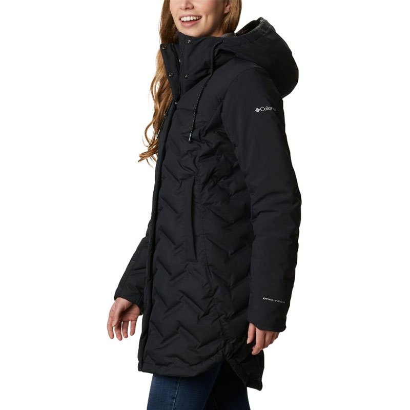 croo 650填充羽绒 防风防水保暖 长款连帽羽绒服女 户外羽绒衣女