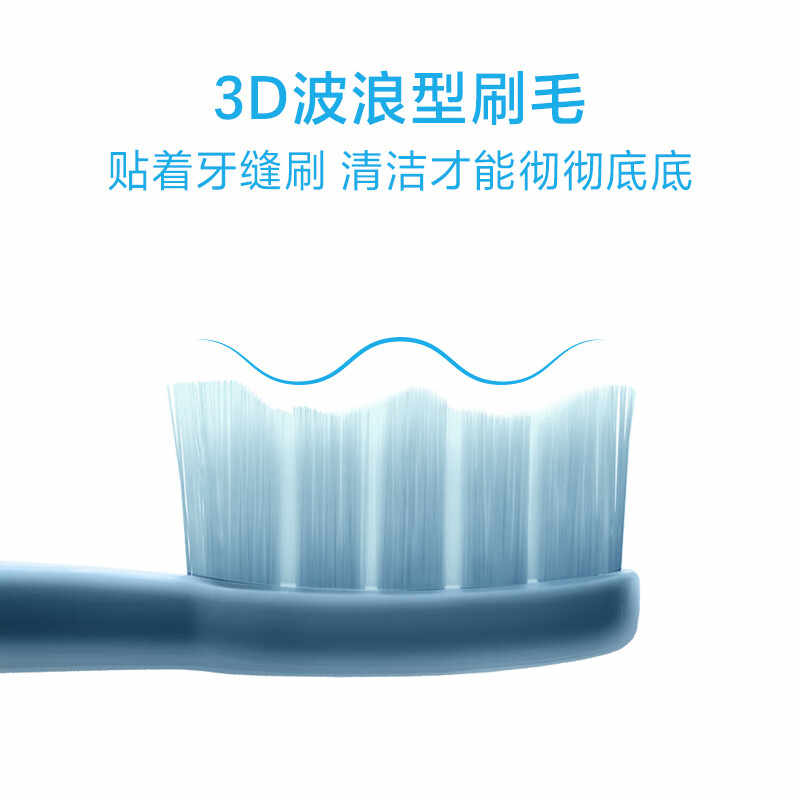飞科成人电动牙刷情侣款智能声波震动清洁护龈软毛牙刷便携FT7105深海蓝高清大图
