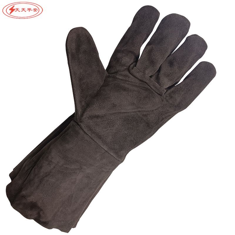 天天平安电焊手套焊工手套 纯牛皮款图片