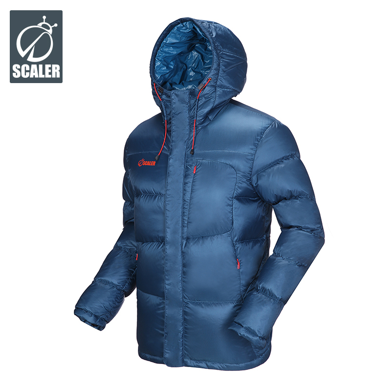 鹅绒SCALER/思凯乐户外羽绒服男加厚短款连帽时尚修身正品800蓬衣外套F7161534