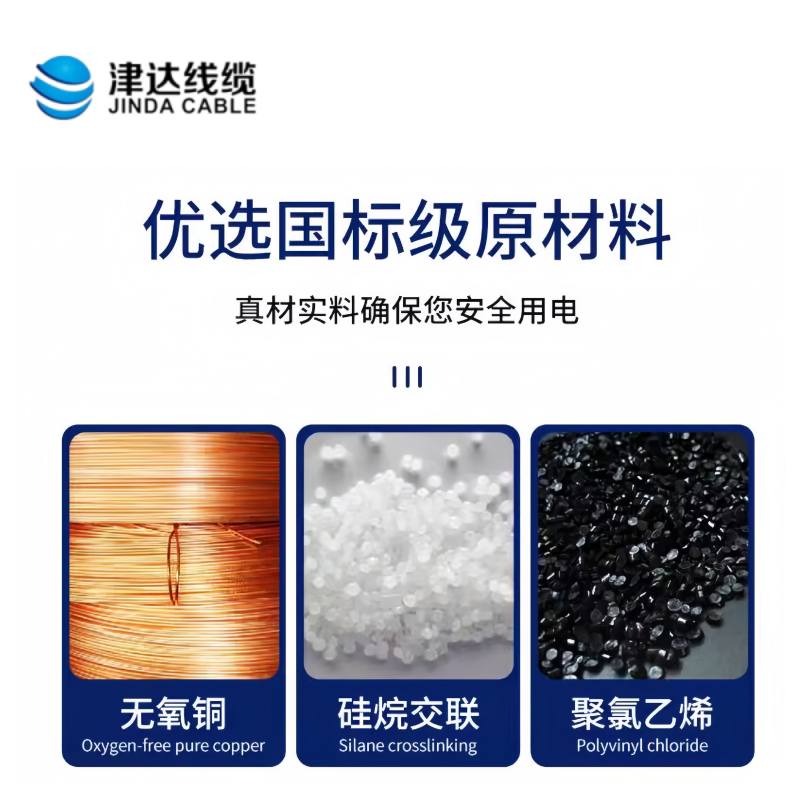 津达 铜芯电缆YJV3*150+2*70mm0.6/1kv 米高清大图