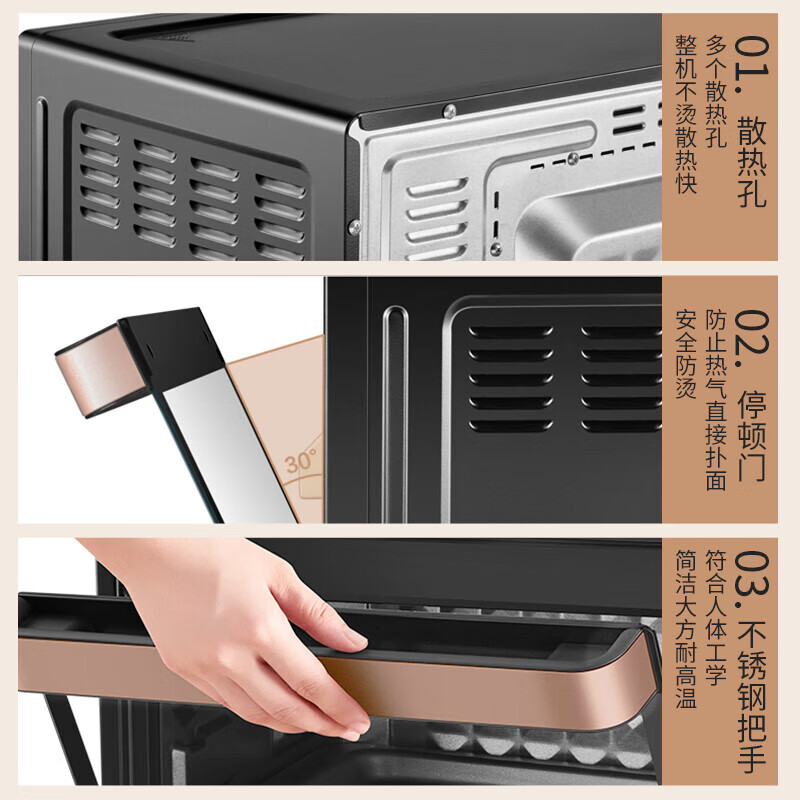 美的(Midea)家用多功能电烤箱一机多用35L PT35B3高清大图