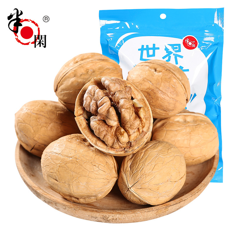 半日闲 核桃坚果炒货 休闲零食纸皮核桃