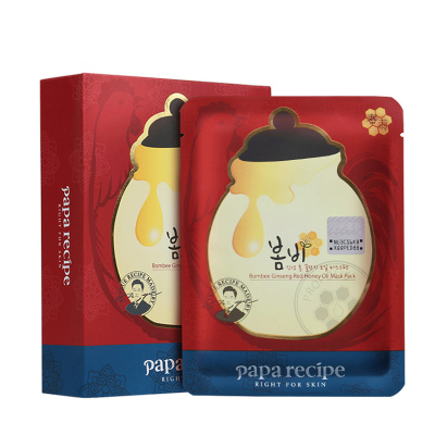 [熬夜急救面膜]papa recipe 春雨 红参蜂蜜 精油补水 面膜 10片/盒 补气养颜 换季救星