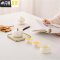 三维工匠羊脂玉茶具套装家用景德镇陶瓷茶杯壶盖碗简约白瓷功夫茶具礼盒装 羊脂玉-侧把壶款(十二件套) 20件