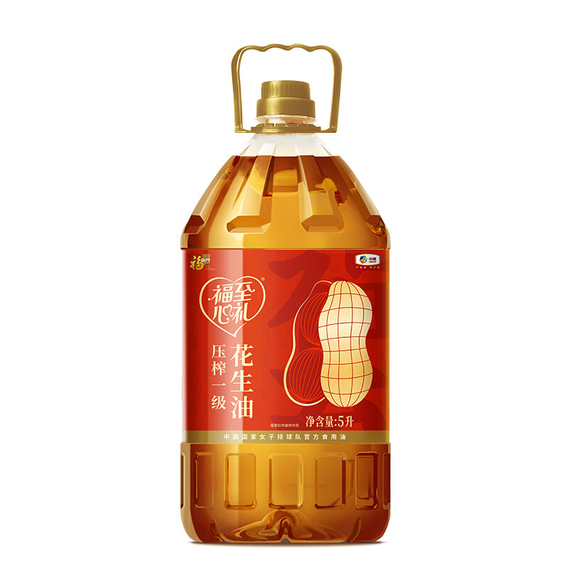 中粮福临门 米油套装60斤 福至心礼花生油5L*2 自然香五常大米5kg*2 寒地东北大米5kg*2 自然清香健康家庭装高清大图