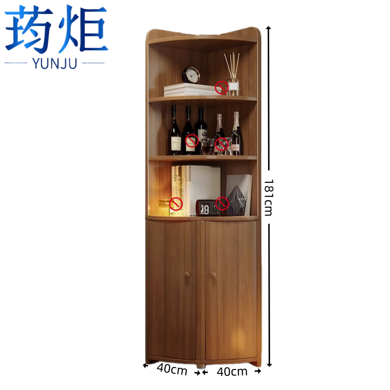 荺炬角柜 181*40台