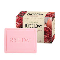 米时代 韩国进口RICE DAY大米香皂100g/块 进口香皂1块装 香水皂 柔系大米皂 石榴香 2盒
