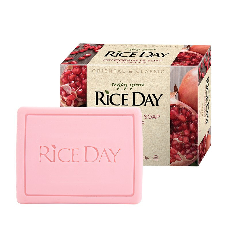 米时代 韩国进口RICE DAY大米香皂100g/块 进口香皂1块装 香水皂 柔系大米皂 石榴香 2盒