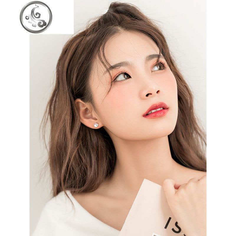 925纯银可爱小兔子耳钉小巧少女心ins耳环清新甜美耳饰 JiMi图片