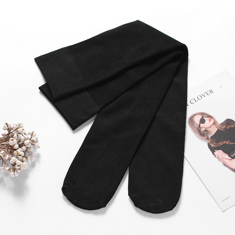 黑色小腿款春秋长筒袜子女日系街头小腿袜jk过膝袜潮inss中筒高筒及膝