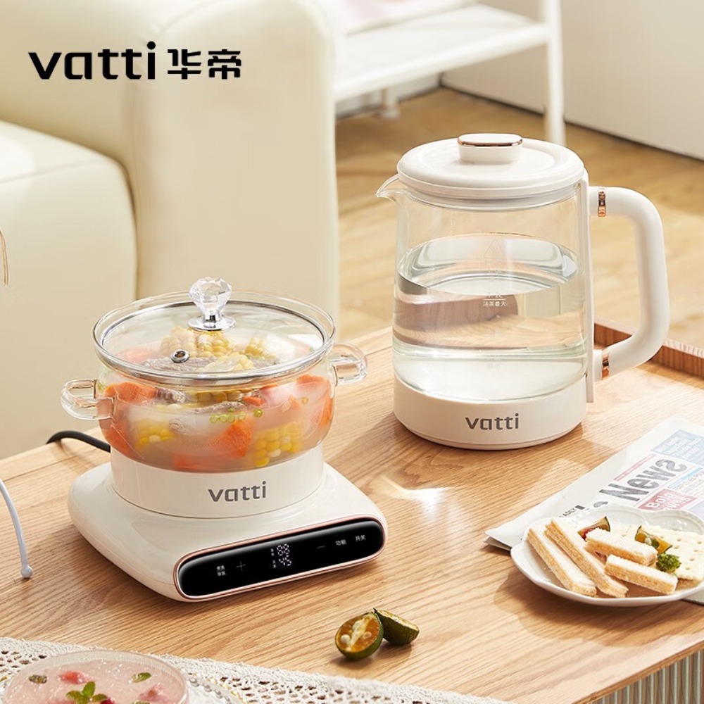 华帝 两件套养生壶/炖盅套装1.5L 养生壶套装VYS006C高清大图