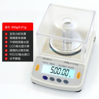 迪衡 高精度电子天平精准千分之一黄金珠宝秤实验室电子称;DJ300g/0.01g