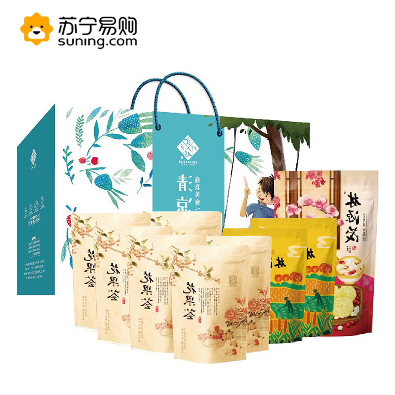 林源茂 防暑降温·宁夏组合1793g(银耳莲子柠檬片百合干罗汉果若羌灰枣大麦茶黄冰糖菊花茶绿豆薏仁米)