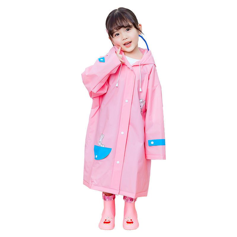 儿童雨衣幼儿园小学生小孩雨衣大童雨披男女童大帽檐宝宝雨上学衣