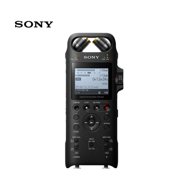 索尼(SONY)专 业 数 码 录 音 笔PCM-D10 16GB 黑色 数字降噪Hifi无损播放