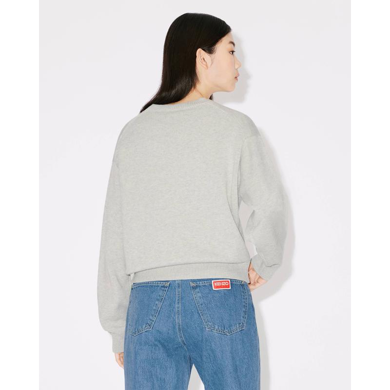 高田贤三(Kenzo)羊毛混纺圆领卫衣女款休闲百搭KENZO虎头刺绣运动高清大图