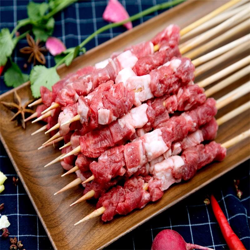 游牧御品 大漠牛肉串500g /袋 阿拉善戈壁草原黄牛上脑肉 烧烤食材 BBQ
