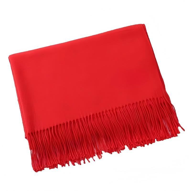 企业年会活动红色围巾大斜纹190*64cm/条 1条