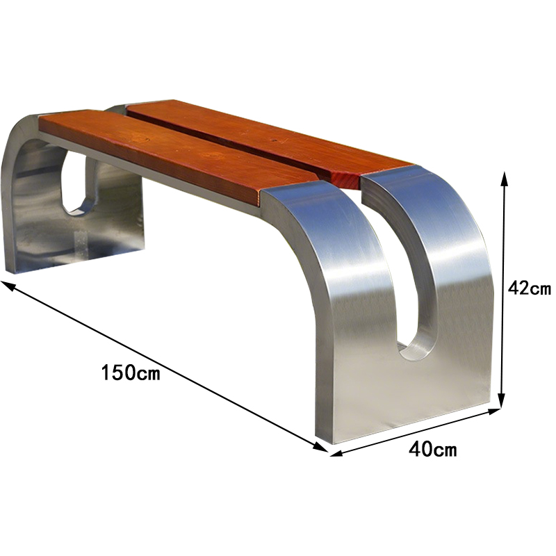 凌迪星长条椅150*40*42cm张高清大图