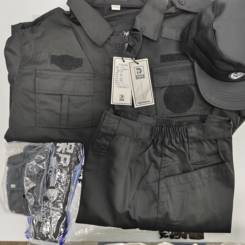 TDUO工作服套装短袖保安制服E31 套高清大图