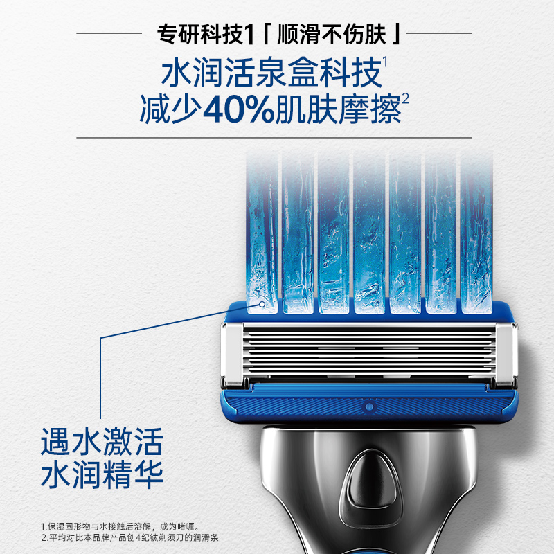 舒适水次元5剃须刀(1刀架2刀头)高清大图