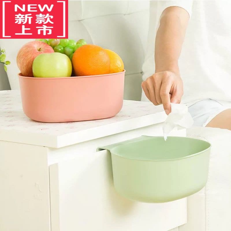 可莉允尿布台收纳盒塑料婴儿床边挂篮抚触按摩台置储物篮尿布收纳挂袋图片