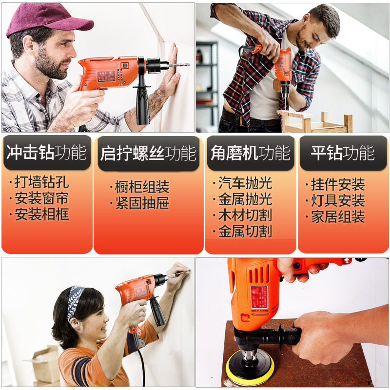 法耐日常家用手工具套装大全万能多功能五金工具电工维修工具箱全套 (王者)荣耀工具套装(送切磨套和钻头套)