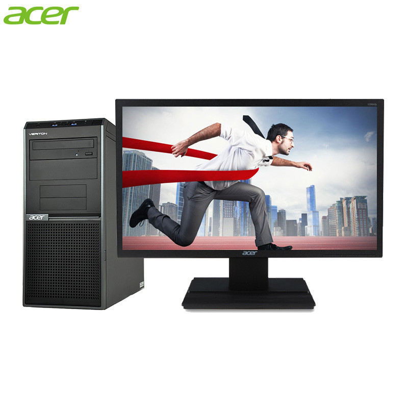 宏碁(Acer)D430台式电脑(I3-6100 4G 1T 集显 DVD-ROM 21.5英寸 无系统 SC)