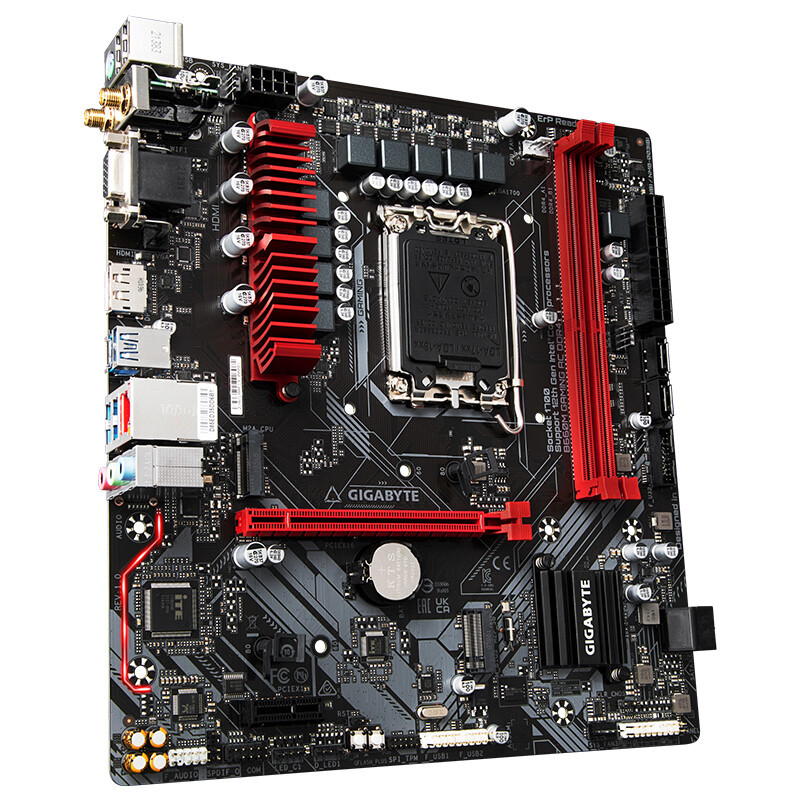 技嘉B660M GAMING AC DDR4主板+12代英特尔7400 主板套装