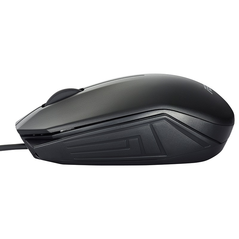 华硕(ASUS)UT280 人体工学红光有线鼠标 黑色