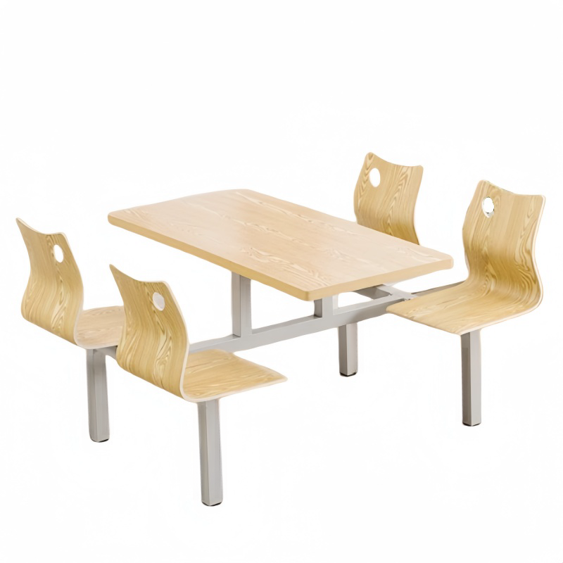 鑫龙都连体餐桌四椅1.2米套高清大图