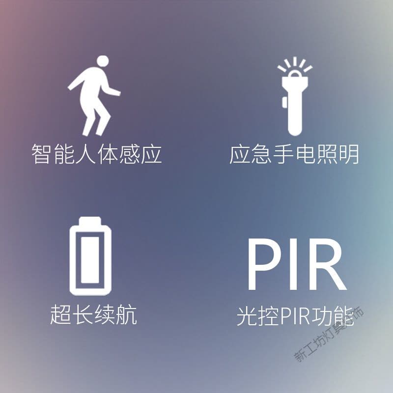 苏宁放心购 壁灯人体感应光控小夜灯智能感应灯具婴儿喂奶灯床头楼道橱柜创意感应壁灯图片