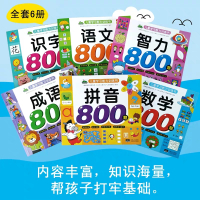 [醉染正版]晨风全6册儿童学习能力训练书拼音/识字/语文/数学/智力开发800题学前入学准备幼小衔接专项练习3-6岁幼儿