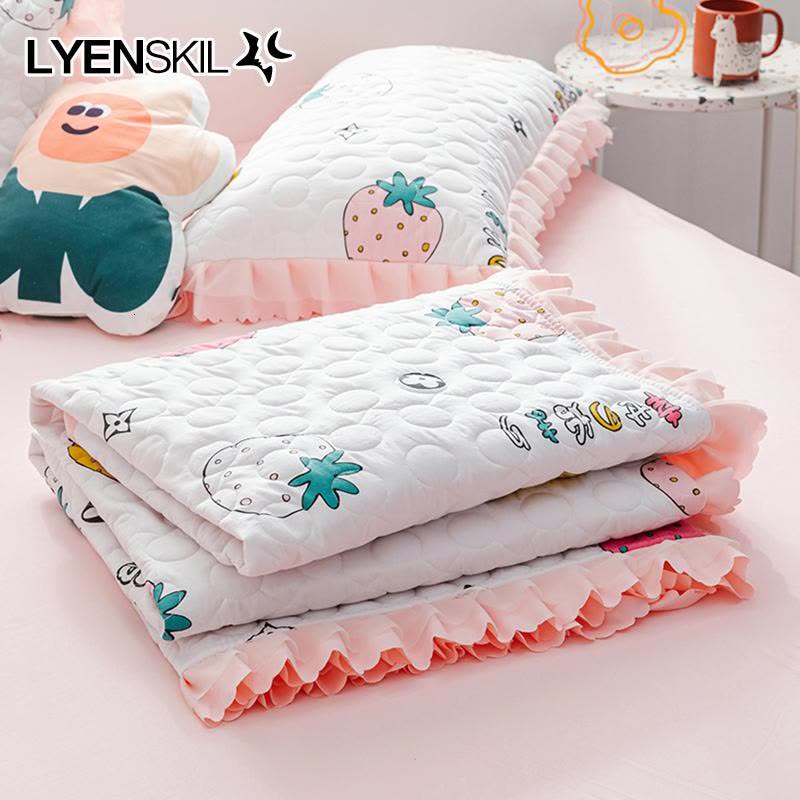 家柏饰(CORATED)夏季韩版花边夏被双层空调被可水洗学生单双人春秋薄被子夏凉被图片